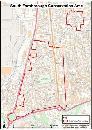 South Farnborough Conservation Area map