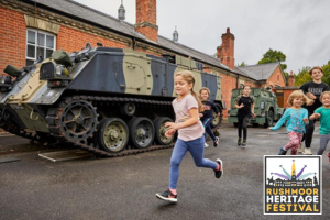 Children and tank at the Aldershot Military Museum