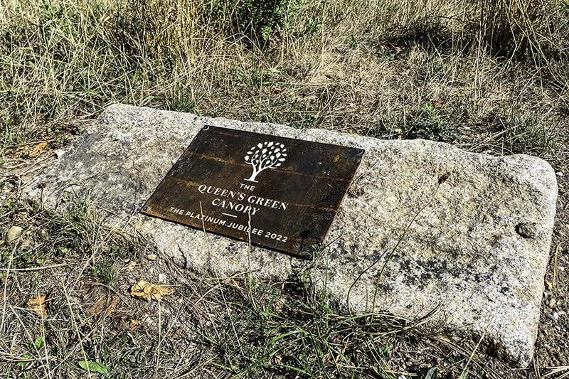 Manor Park The Queens Green Canopy Plaque