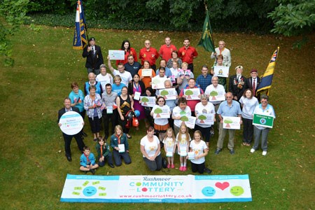 Photo of some of the charities supported by the Rushmoor Community Lottery