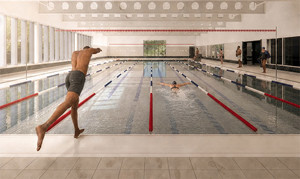 Artist's impression of new swimming pool