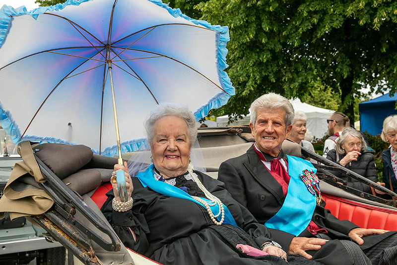 Betty Bryce As Queen Victoria In The Victoria Day Parade And Terry Owens As Prince Albert