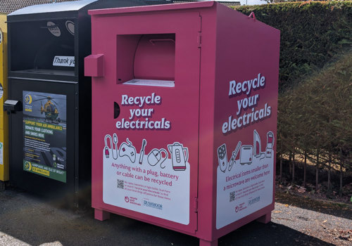 Small electricals recycling bank