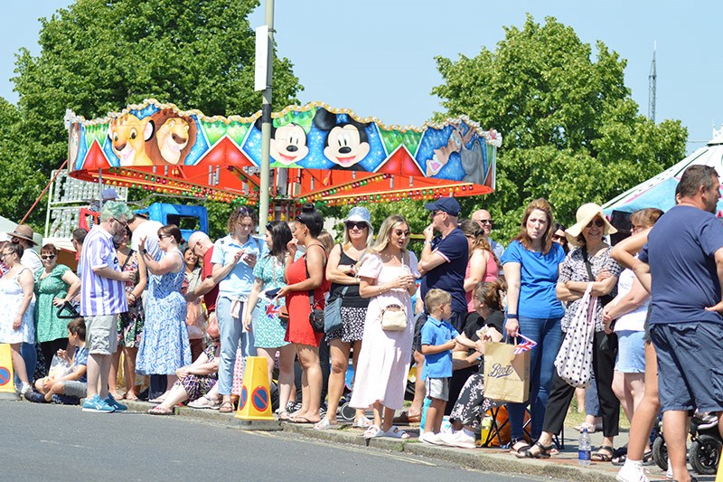 Crowds Lining The Parade Route