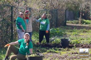 Volunteers at Hawley Community Garden
