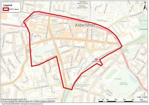 Proposed PSPO for Aldershot town centre