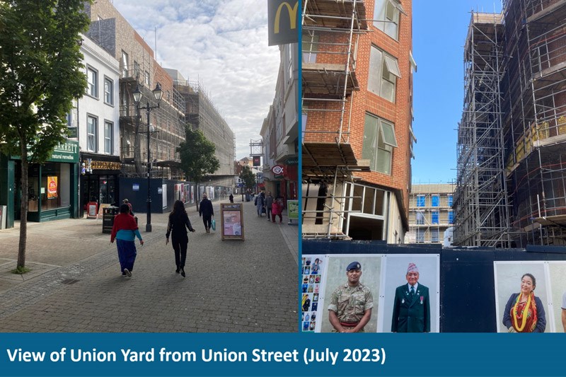 View Of Union Yard From Union Street (July 2023)