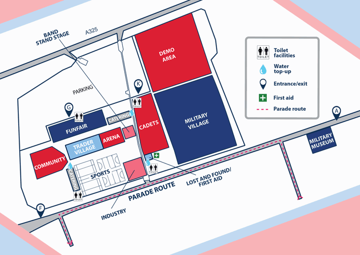 Armed Forces Day National Event map