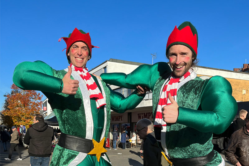 Farnborough Frost Fair walkabout characters