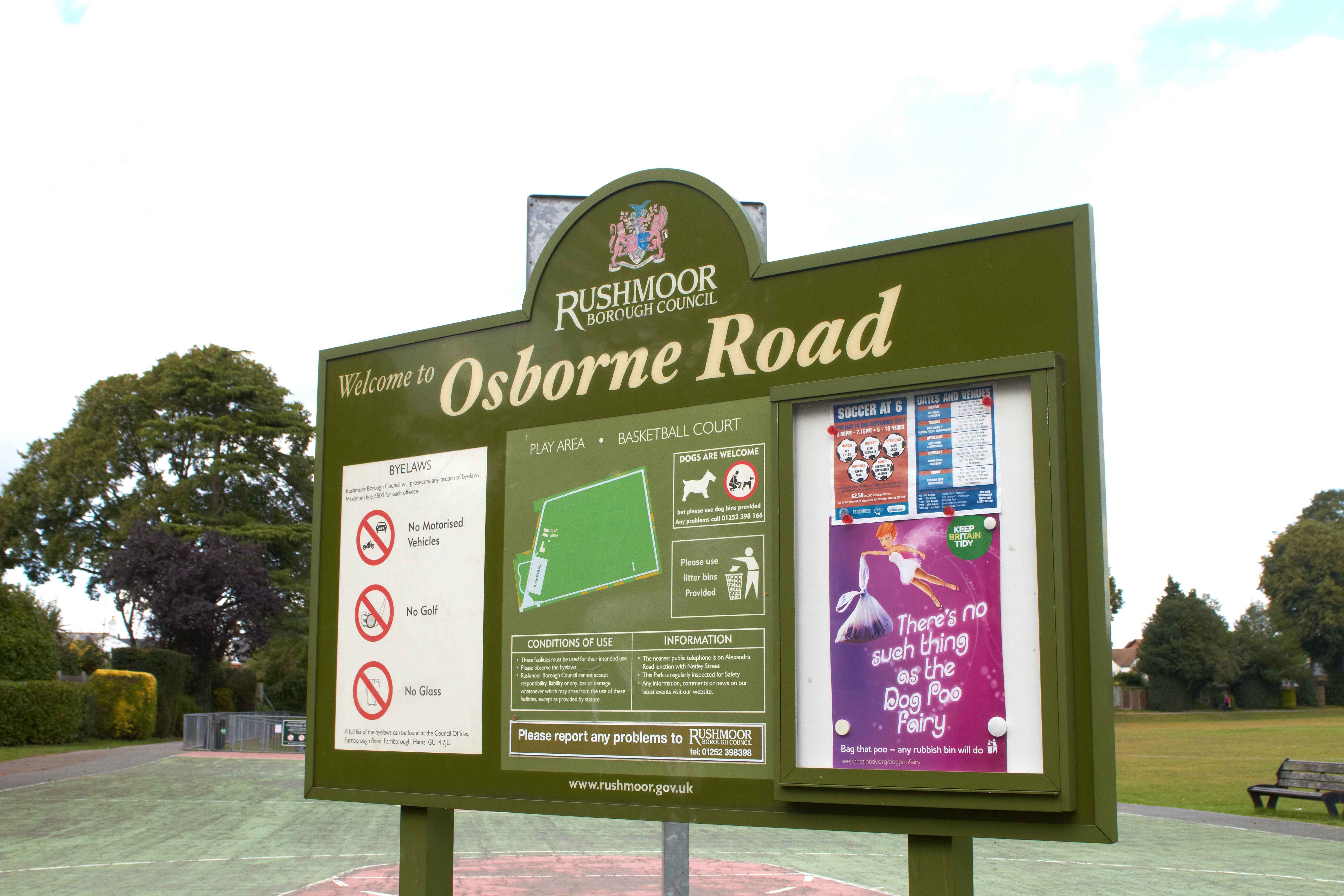 Osborne Road information board