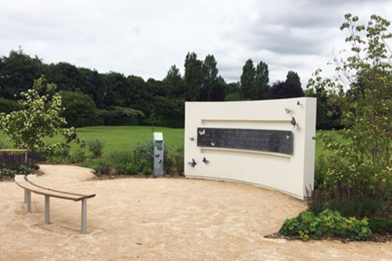 The memorial wall