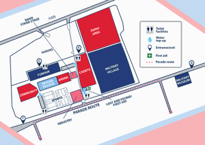 Site plan map of the site