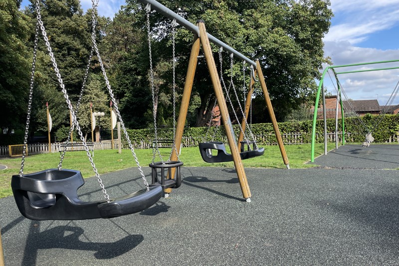 Swings At Municipal Gardens Play Area