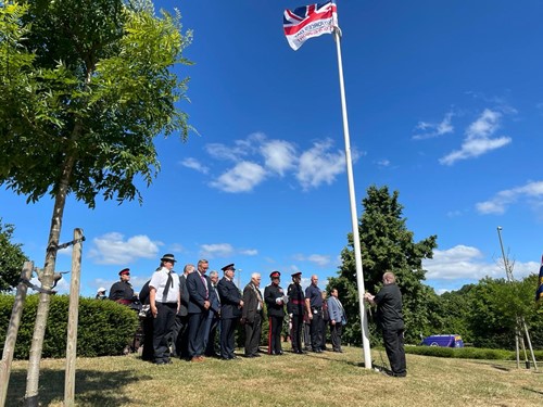 Armed Forces Day flag raising