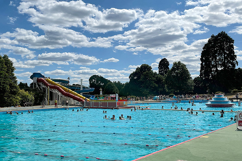 Lido With Swimming Lanes