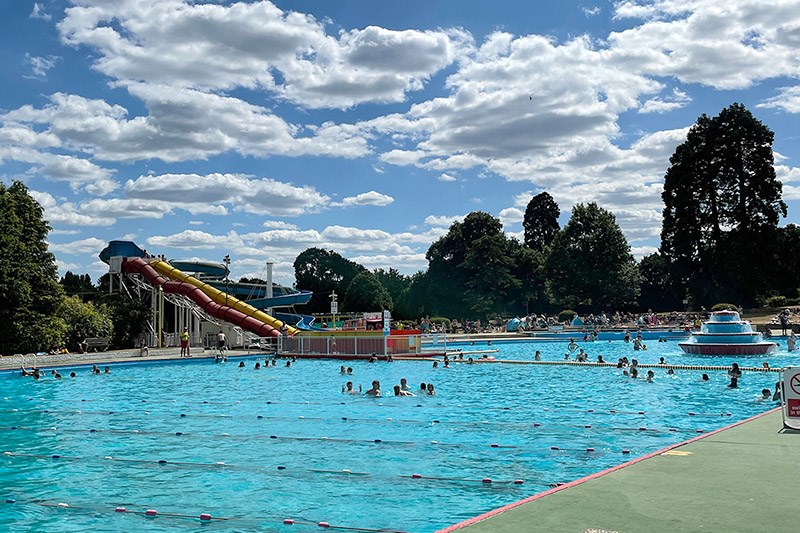 Lido With Swimming Lanes