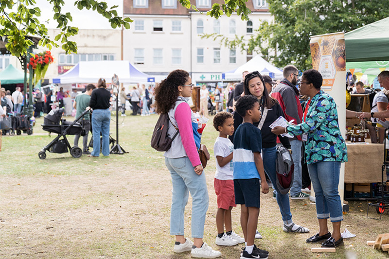 Stalls And Activities In Princes Gardens At Playfest