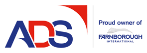 Logo for ADS - proud owner of Farnborough International