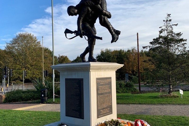 Princes Gardens sculpture celebrating the bravery and tenacity of the first Gurkha Victoria Cross recipient Kulbir Thapa