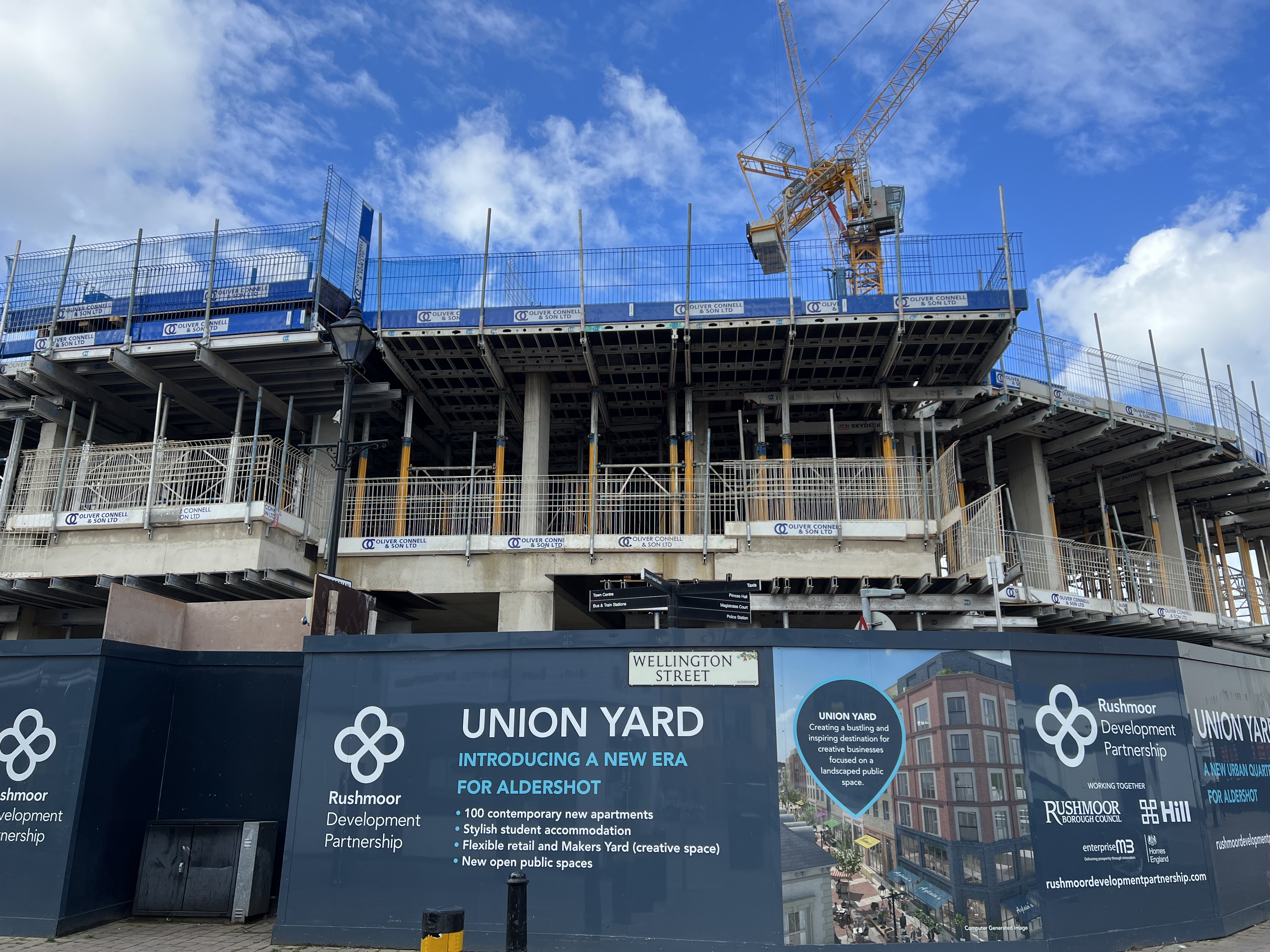 Union Yard - building work in Wellington Street