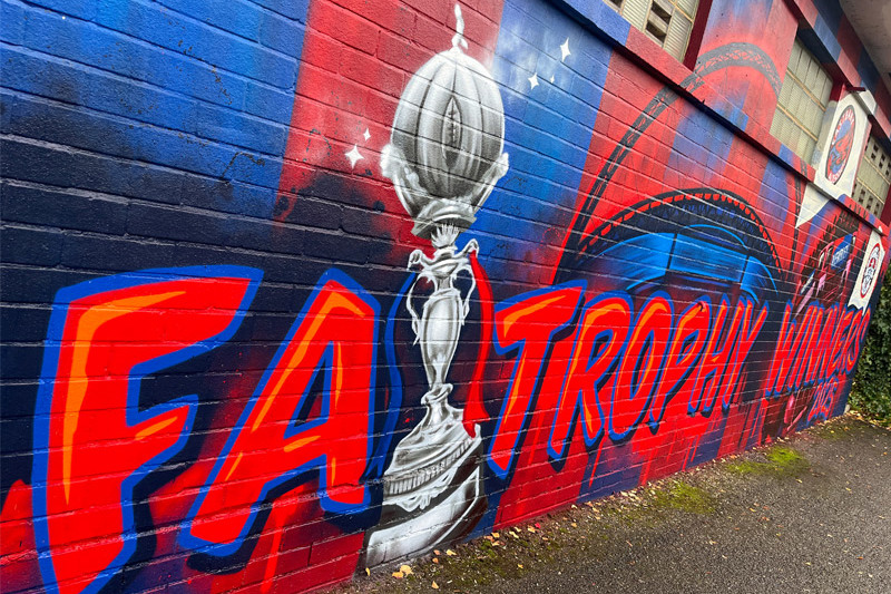 Aldershot Town Footbal Club Mural Full Design
