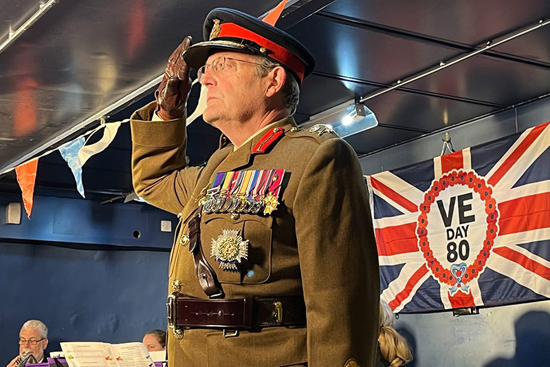Saluting For VE Day