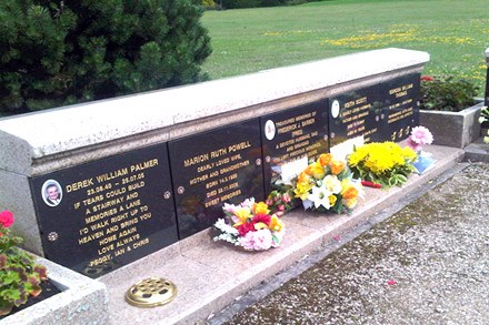 Memorial vault at the crematorium
