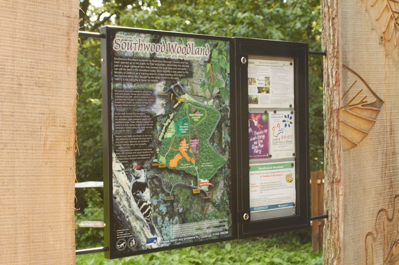 Southwood Woodland information board