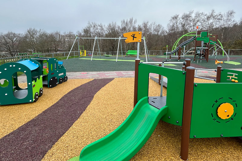 View Across Redan Hill Play Area