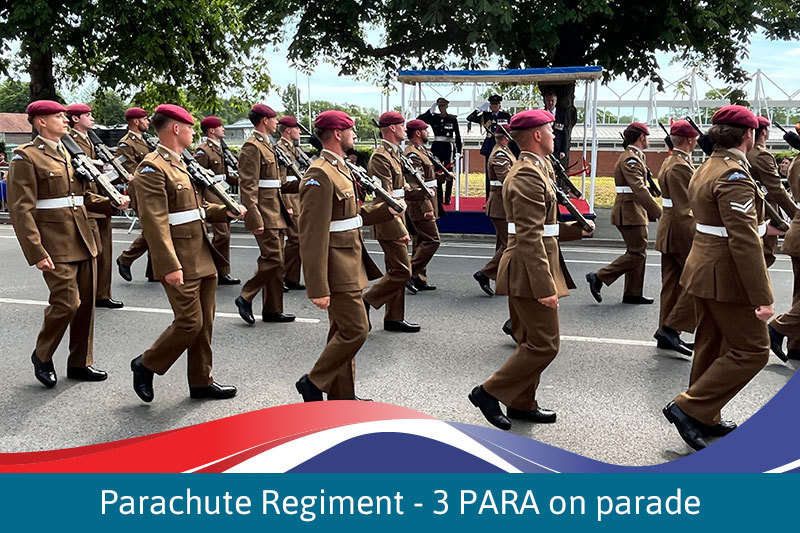 Parachute Regiment 3 PARA On Parade