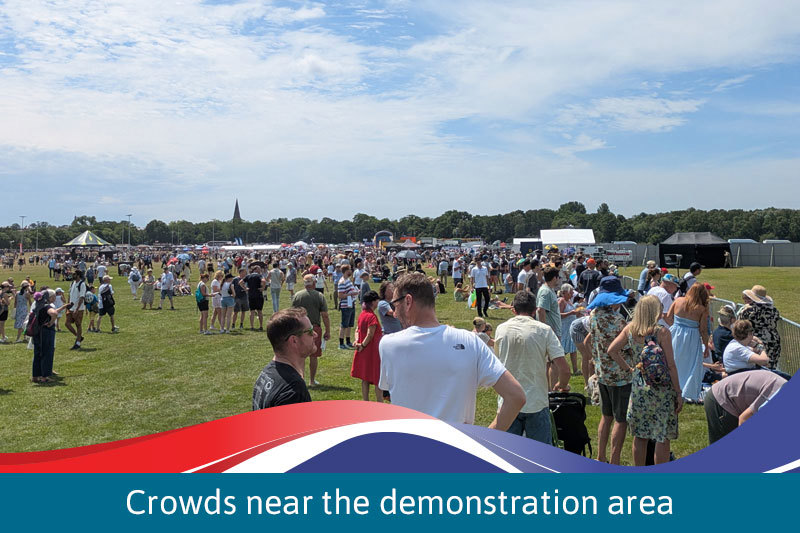 Crowds Near The Demonstration Area
