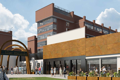 CGI image of the café bar