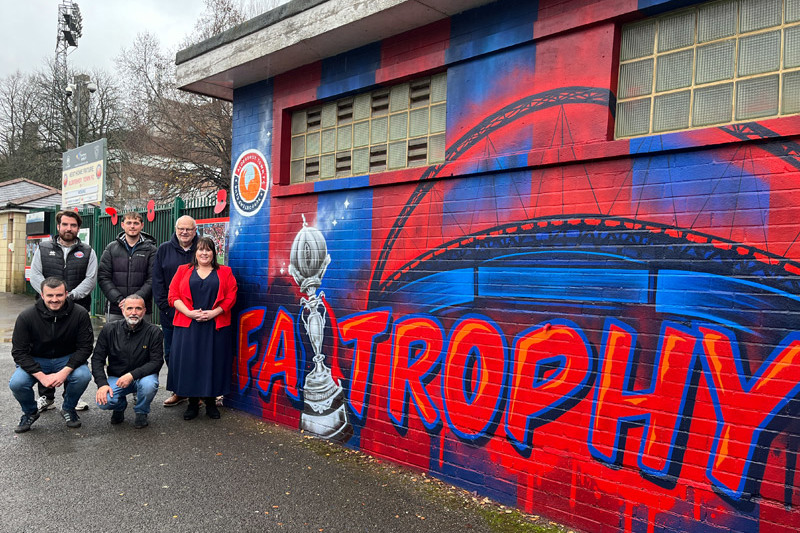 Aldershot Town Footbal Club Mural