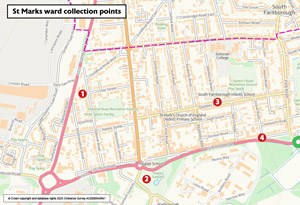 St Mark's ward Walk this Waste locations