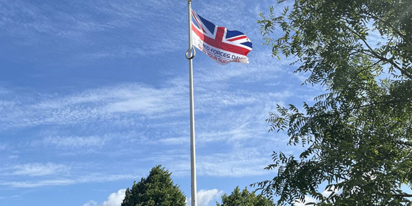 Armed Forces Day Flag Raised