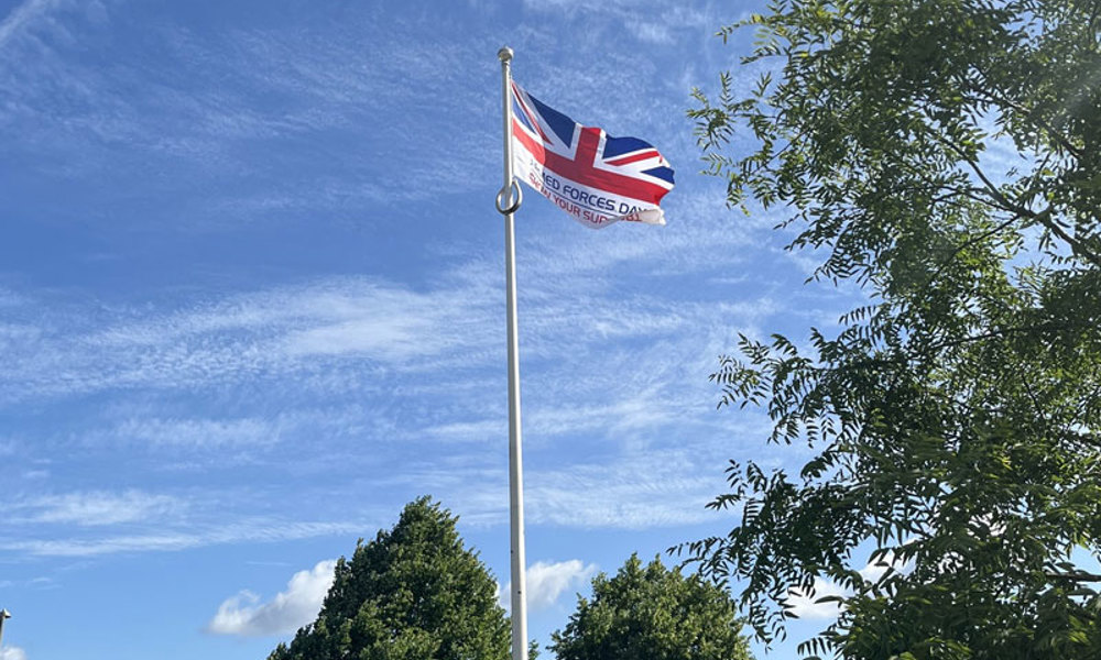 Armed Forces Day Flag Raised