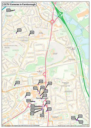 CCTV cameras in Farnborough