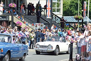 Cars in the parade
