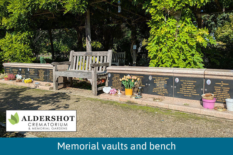 Memorial Vault With Bench