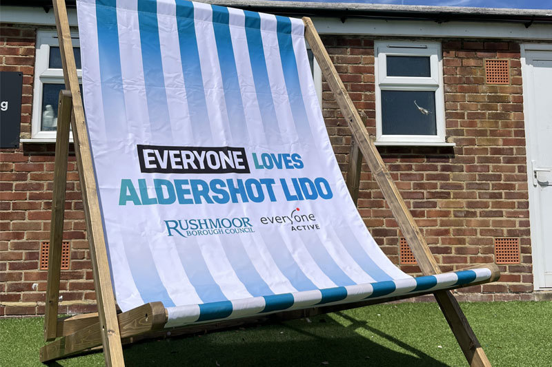 Giant Aldershot Lido Deckchair